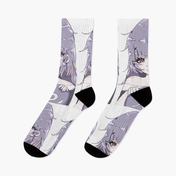 Item preview, cute Purple haired anime girl designed and sold by MysticRacoon6.