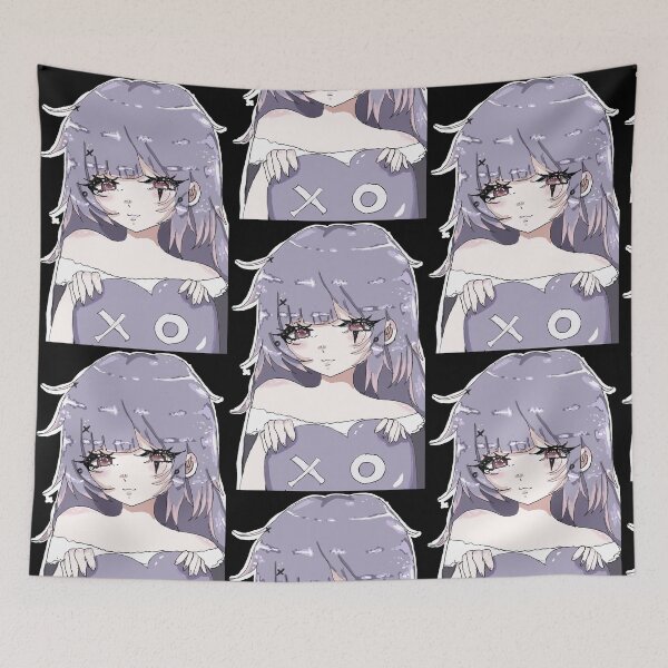 Item preview, cute Purple haired anime girl designed and sold by MysticRacoon6.