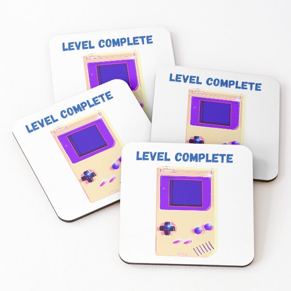 Item preview, Level Complete Retro Handheld Gaming Console Neon Aesthetic designed and sold by vibecraft_studio2.