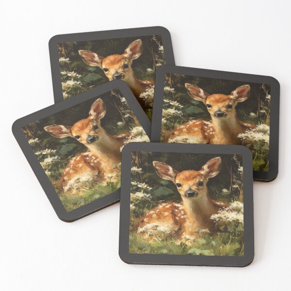 Item preview, Fawn in wildflower Meadow Artwork   designed and sold by NivyasArtistry.