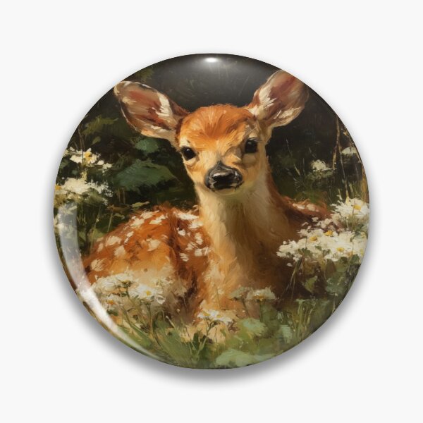 Item preview, Fawn in wildflower Meadow Artwork   designed and sold by NivyasArtistry.