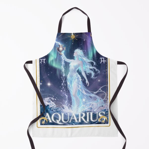 Item preview, Aquarius Zodiac Goddess Aesthetic - Aurora Water Bearer Art designed and sold by Atlasoloji.