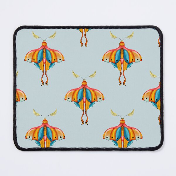 Item preview, Dreamy Cottagecore Floral Pattern | Colorful Boho Moth Art designed and sold by VirtuallyCreativ .