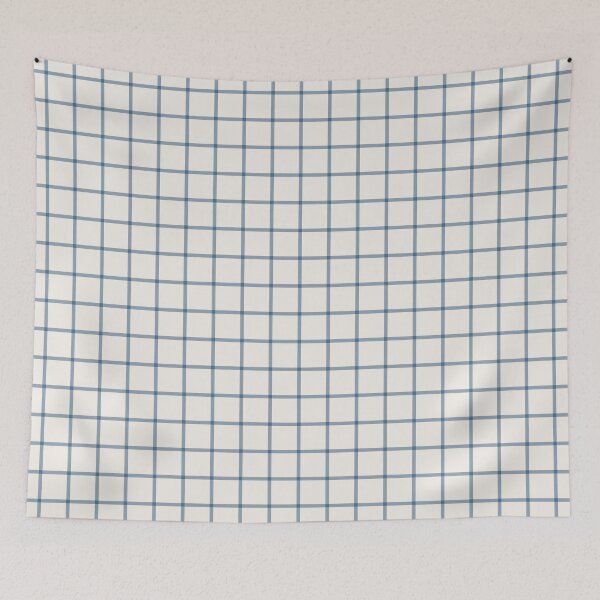Item preview, Cream And Blue Mini Gingham Pattern designed and sold by pattern-archive.