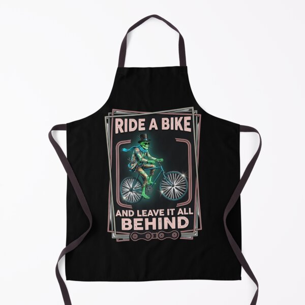Item preview, Skeleton Riding Bike Leave It All Behind Vintage Cycling designed and sold by Stefanrajzer.