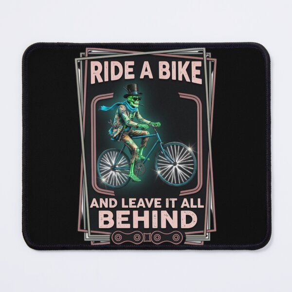 Item preview, Skeleton Riding Bike Leave It All Behind Vintage Cycling designed and sold by Stefanrajzer.