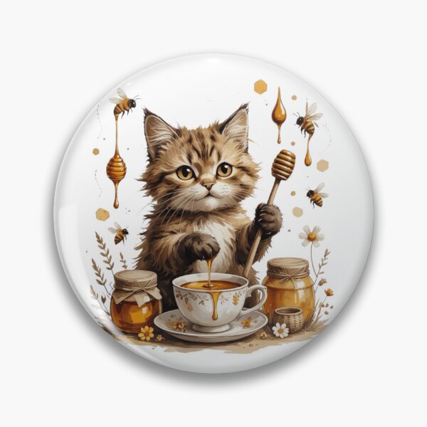 Item preview, Cute Honey Cat Woodland Animal designed and sold by AQUILAKREO.