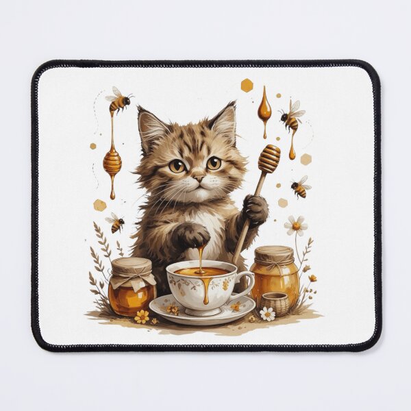 Item preview, Cute Honey Cat Woodland Animal designed and sold by AQUILAKREO.