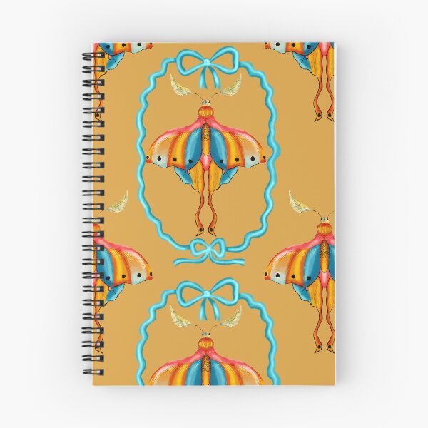 Item preview, Dreamy Cottagecore Floral Pattern | Colorful Boho Moth Art designed and sold by VirtuallyCreativ .