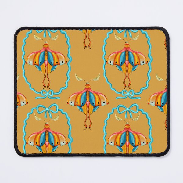 Item preview, Dreamy Cottagecore Floral Pattern | Colorful Boho Moth Art designed and sold by VirtuallyCreativ .