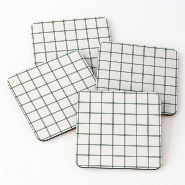 Item preview, Cream And Green Mini Gingham Pattern designed and sold by pattern-archive.