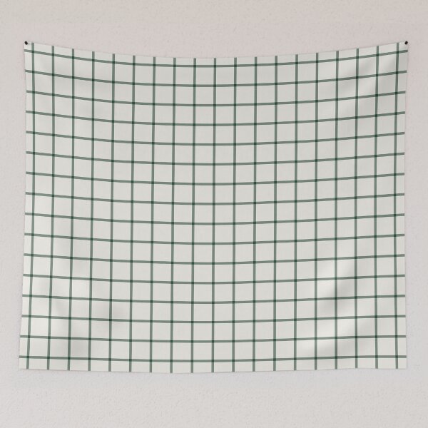 Item preview, Cream And Green Mini Gingham Pattern designed and sold by pattern-archive.