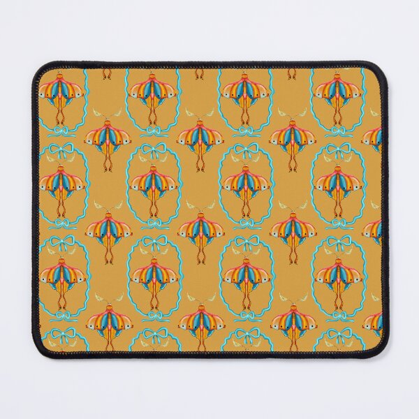 Item preview, Dreamy Cottagecore Floral Pattern | Colorful Boho Moth Art designed and sold by VirtuallyCreativ .