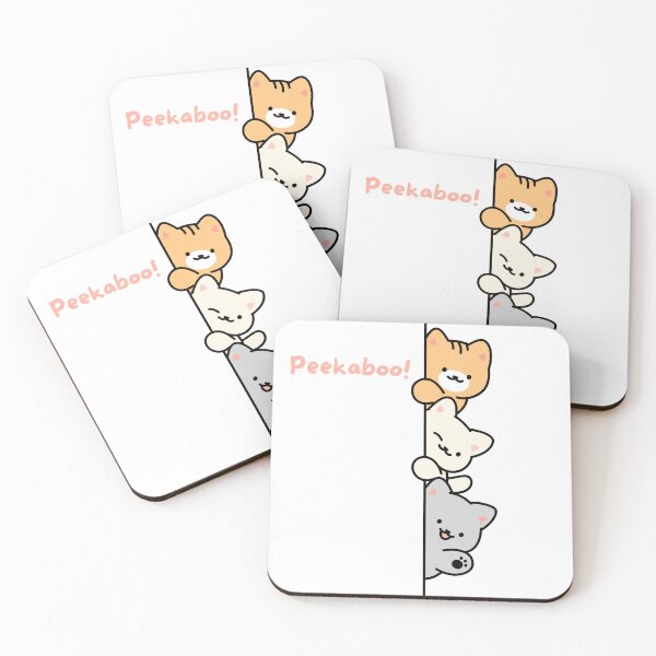 Item preview, Cute Peekaboo Cats designed and sold by AARA DESIGNS.