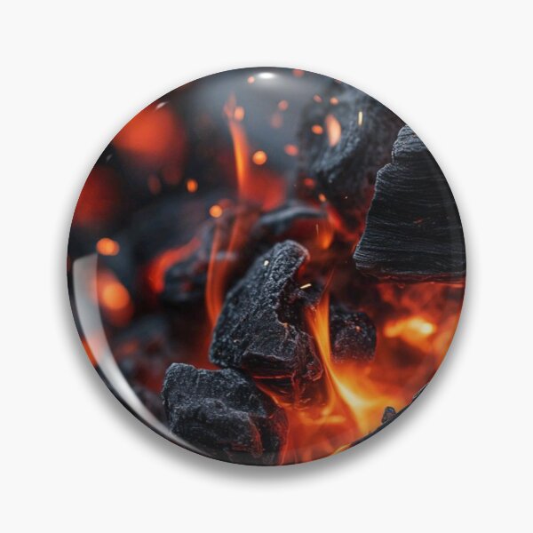 Item preview, Glowing Charcoal and Burning Fire Sparks Abstract Art designed and sold by LYAN-STORE.