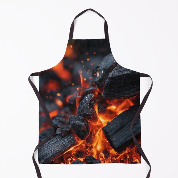 Item preview, Glowing Charcoal and Burning Fire Sparks Abstract Art designed and sold by LYAN-STORE.
