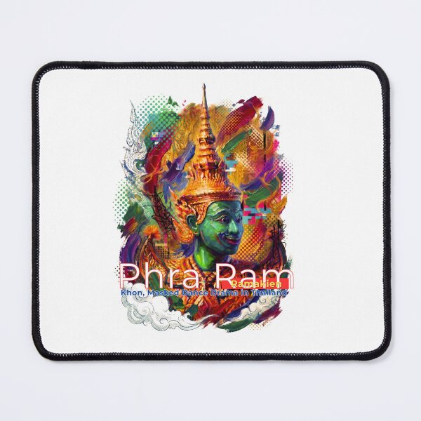 Item preview, Phra Ram Ramakien Thailand Pop Art – Khon Masked Dance Drama | Welcome Thailand Travel Graphic designed and sold by Beeform.