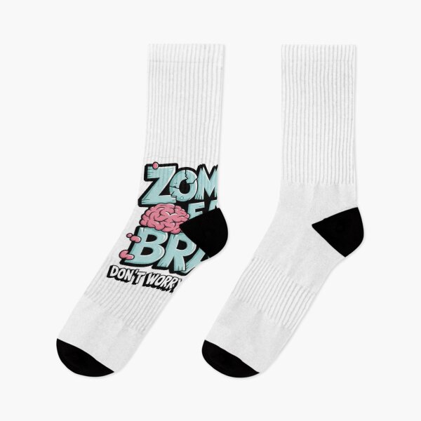 Item preview, Zombies Eat Brains Sticker — Funny Halloween Zombie Decal for Laptop, Water Bottle, Skateboard designed and sold by Ulikedigital14.