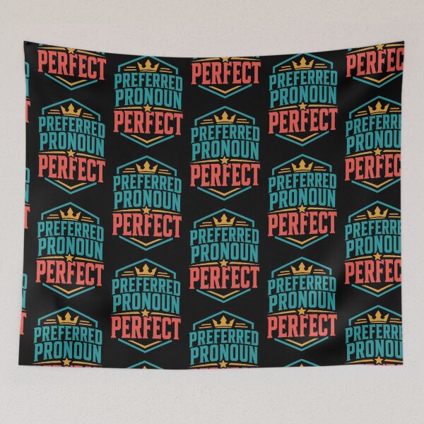 Item preview, Preferred Pronoun Perfect Funny Confidence Quote designed and sold by TeeTimeTreasure.