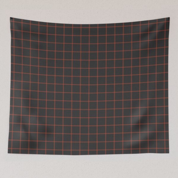 Item preview, Charcoal And Rust Mini Gingham Pattern designed and sold by pattern-archive.