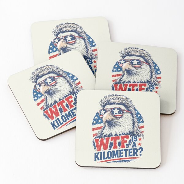 Item preview, WTF Is A Kilometer - Funny 4th of July 2 designed and sold by Schroedingerska.
