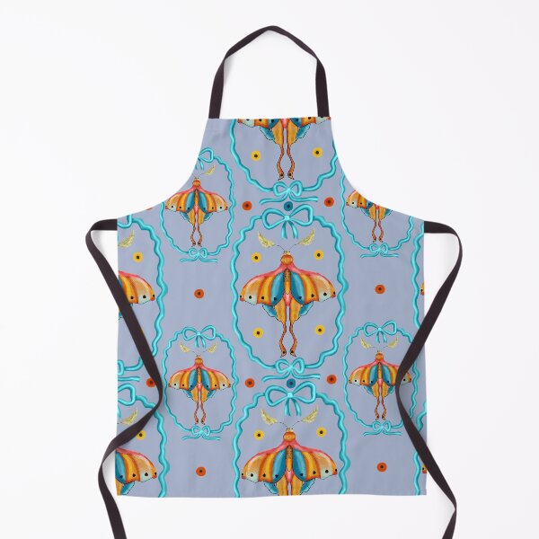 Item preview, Dreamy Cottagecore Floral Pattern | Colorful Boho Moth Art designed and sold by VirtuallyCreativ .