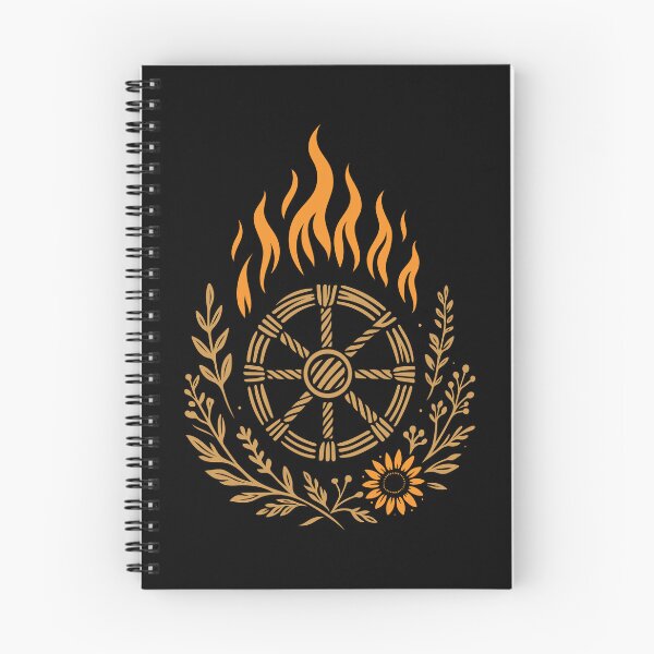 Item preview, Midsummer Ritual Fire Pagan Wheel designed and sold by Christine Krahl.