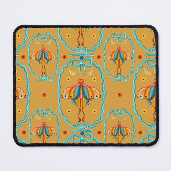 Item preview, Dreamy Cottagecore Floral Pattern | Colorful Boho Moth Art designed and sold by VirtuallyCreativ .