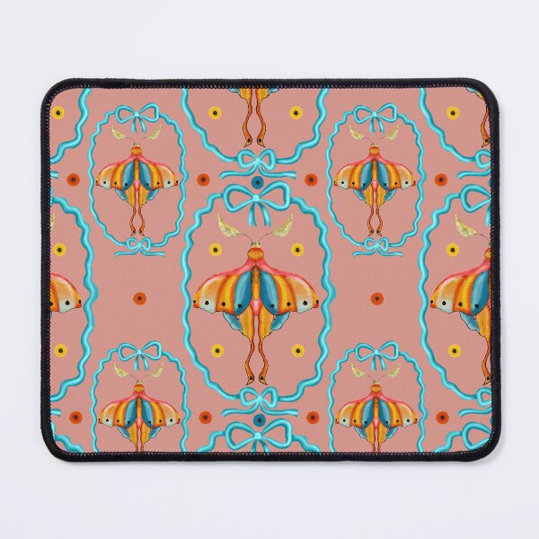Item preview, Dreamy Cottagecore Floral Pattern | Colorful Boho Moth Art designed and sold by VirtuallyCreativ .