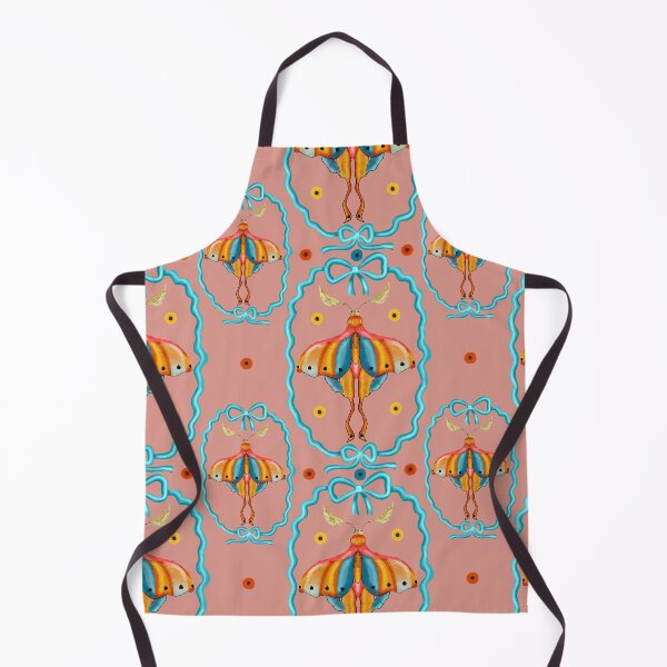 Item preview, Dreamy Cottagecore Floral Pattern | Colorful Boho Moth Art designed and sold by VirtuallyCreativ .