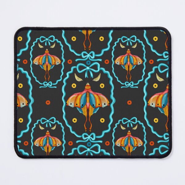 Item preview, Dreamy Cottagecore Floral Pattern | Colorful Boho Moth Art designed and sold by VirtuallyCreativ .