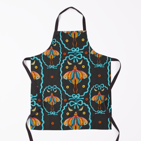 Item preview, Dreamy Cottagecore Floral Pattern | Colorful Boho Moth Art designed and sold by VirtuallyCreativ .