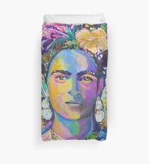 The Purple Frida Duvet Cover