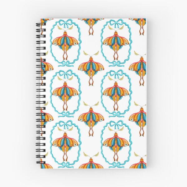 Item preview, Dreamy Cottagecore Floral Pattern | Colorful Boho Moth Art designed and sold by VirtuallyCreativ .