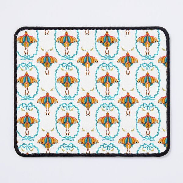 Item preview, Dreamy Cottagecore Floral Pattern | Colorful Boho Moth Art designed and sold by VirtuallyCreativ .
