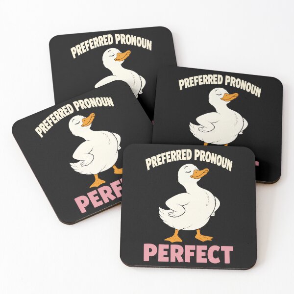 Item preview, Preferred Pronoun Perfect Funny Duck Confidence Quote designed and sold by TeeTimeTreasure.