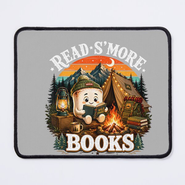 Item preview, Read S'More Books Cute Campfire Reading Book Lovers Camping designed and sold by GreggRoss.