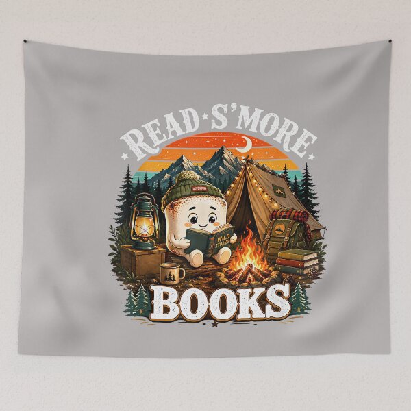 Item preview, Read S'More Books Cute Campfire Reading Book Lovers Camping designed and sold by GreggRoss.
