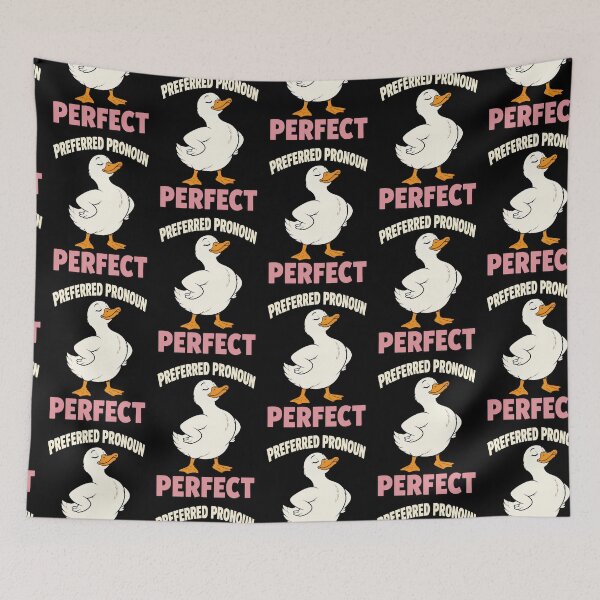 Item preview, Preferred Pronoun Perfect Funny Duck Confidence Quote designed and sold by TeeTimeTreasure.
