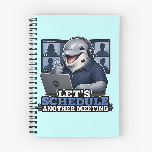 Item preview, Dolphin Online Meeting Burnout Funny Office Gift designed and sold by Gentlestate.