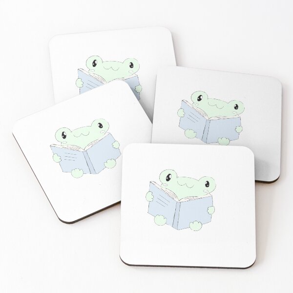 Item preview, Cute frog reading a book designed and sold by MarigoldMoon.