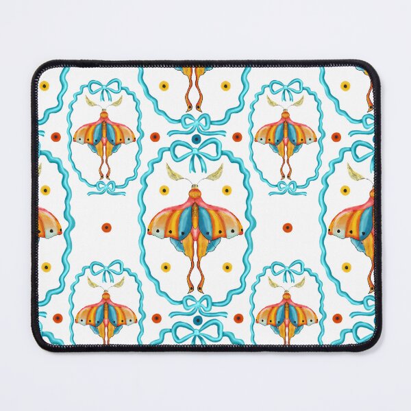 Item preview, Dreamy Cottagecore Floral Pattern | Colorful Boho Moth Art designed and sold by VirtuallyCreativ .