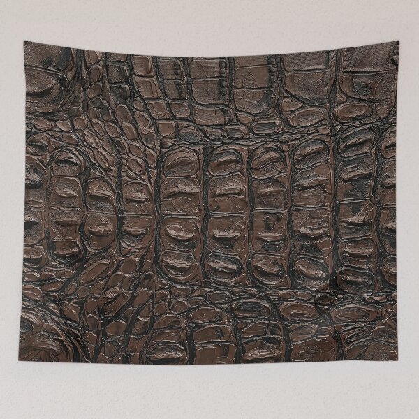 Item preview, Luxury Dark Brown Crocodile Skin Texture  designed and sold by ArtsyWishy.
