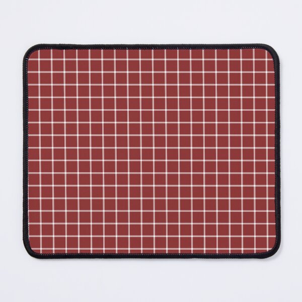 Item preview, Brick Red And White Mini Gingham Pattern designed and sold by pattern-archive.