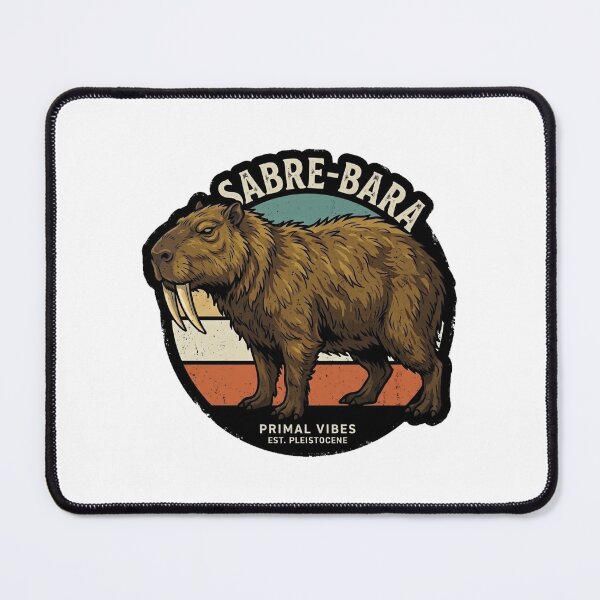 Item preview, Sabre-bara Retro Vintage Primal Capybara Aesthetic designed and sold by octozap.
