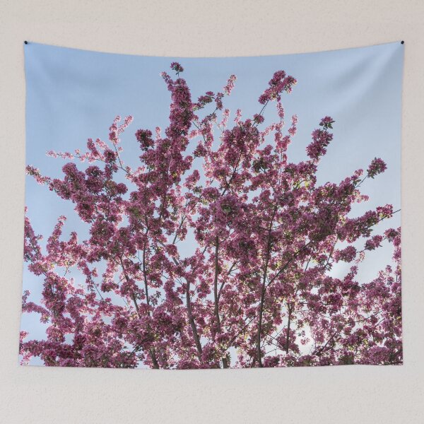 Item preview, Prairifire Crabapple Blossoms Against Clear Blue Sky designed and sold by Georgia Mizuleva.