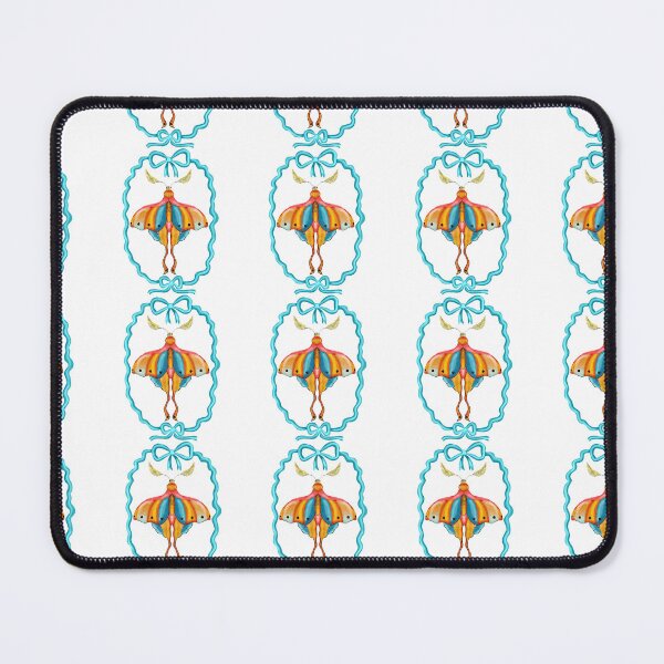 Item preview, Dreamy Cottagecore Floral Pattern | Colorful Boho Moth Art designed and sold by VirtuallyCreativ .