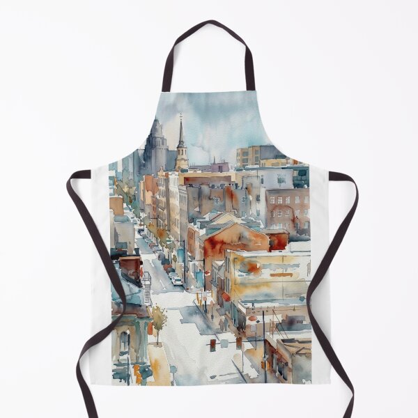 Item preview, Philly Street Watercolor designed and sold by caracatita75.