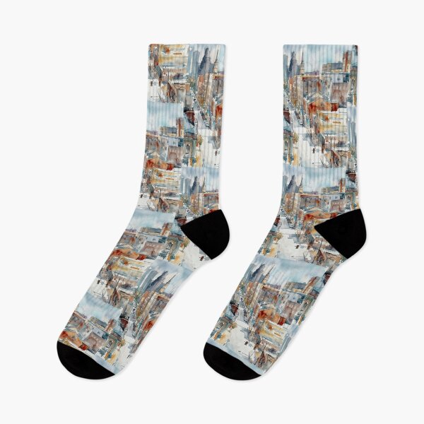 Item preview, Philly Street Watercolor designed and sold by caracatita75.