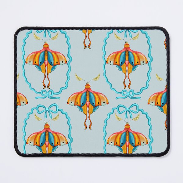 Item preview, Dreamy Cottagecore Floral Pattern | Colorful Boho Moth Art designed and sold by VirtuallyCreativ .